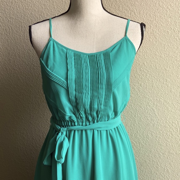VELVET OAK MINT GREEN ADJUSTABLE STRAPS SUNDRESS - Picture 2 of 7